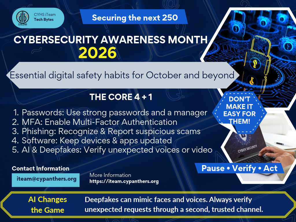 Cybersecurity Awareness Month 2026 Poster